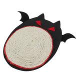 Maxbell Maxbell Halloween Bat Design Cat Scratching Board Pad Natural Sisal Mat Catnip Toy