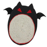 Maxbell Maxbell Halloween Bat Design Cat Scratching Board Pad Natural Sisal Mat Catnip Toy