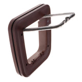 Maxbell Maxbell ABS Pet Cat Small Dog Puppy Magnetic Lock Flap Door Outdoor Alleyway Brown