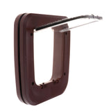 Maxbell Maxbell ABS Pet Cat Small Dog Puppy Magnetic Lock Flap Door Outdoor Alleyway Brown