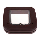 Maxbell Maxbell ABS Pet Cat Small Dog Puppy Magnetic Lock Flap Door Outdoor Alleyway Brown