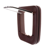 Maxbell Maxbell ABS Pet Cat Small Dog Puppy Magnetic Lock Flap Door Outdoor Alleyway Brown