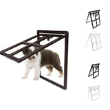 Maxbell 2 Way Plastic Screen Door Pet Dog Cat Patio Screen Door Black L