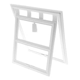 Maxbell Maxbell 2 Way Plastic Screen Door Pet Dog Cat Patio Screen Door White S