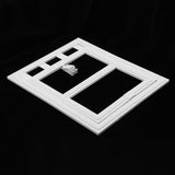 Maxbell Maxbell 2 Way Plastic Screen Door Pet Dog Cat Patio Screen Door White S