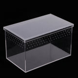 Maxbell Maxbell Acrylic Clear Pet Reptiles Box Breeding Tanks Container #1 20.5x12.5x12.5cm
