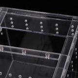 Maxbell Maxbell Acrylic Clear Pet Reptiles Box Breeding Tanks Container #2 15x12x12cm