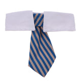 Maxbell Maxbell Adjustable Pet Dog Cat Necktie Collar Stripe Bow Tie Grooming Costume Blue Gray