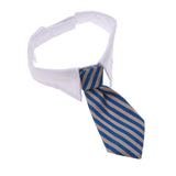 Maxbell Maxbell Adjustable Pet Dog Cat Necktie Collar Stripe Bow Tie Grooming Costume Blue Gray