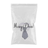 Maxbell Adjustable Pet Dog Cat Necktie Collar Stripe Bow Tie Grooming Costume Blue White