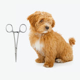 Maxbell Maxbell Dog Ear Cleaning Pliers Hair Clamp Tweezers Pet Hemostat Forceps Straight
