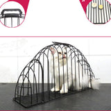 Maxbell Maxbell Multi-functional Steel Wire Pet Cat Puppy Shower Cage with Plastic Handle
