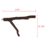 Bird Parrot Parakeet Budgie Toy Wood Swing with Bell Cage Hanging Perch