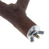 Bird Parrot Parakeet Budgie Toy Wood Swing with Bell Cage Hanging Perch