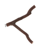 Bird Parrot Parakeet Budgie Toy Wood Swing with Bell Cage Hanging Perch