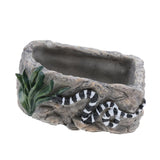 Maxbell Maxbell Reptile Food Dish Feeding Bowl Water Worm Feeder Snakes Medium BL-7002