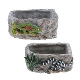 Maxbell Maxbell Reptile Food Dish Feeding Bowl Water Worm Feeder Snakes Medium BL-7002