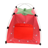 Maxbell Maxbell Strawberry Doghouse Cute Puppy Cat Cave Pet House for Small Animals  Pink