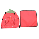 Maxbell Maxbell Strawberry Doghouse Cute Puppy Cat Cave Pet House for Small Animals  Pink
