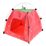 Maxbell Maxbell Strawberry Doghouse Cute Puppy Cat Cave Pet House for Small Animals  Pink