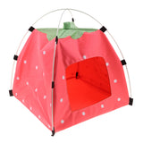 Maxbell Maxbell Strawberry Doghouse Cute Puppy Cat Cave Pet House for Small Animals  Pink