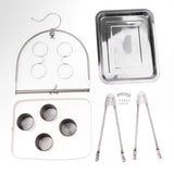 Maxbell Maxbell Pet Parrot Bird Cage Stainless Steel Hanger Hang Stand Holder Platform #2