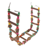 Maxbell Pet Bird Parrot Toy Wooden Ladder Bridge Swings Hanging Ladders 90cm - Aladdin Shoppers