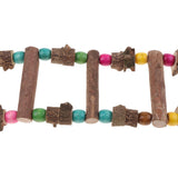 Maxbell Pet Bird Parrot Toy Wooden Ladder Bridge Swings Hanging Ladders 100cm - Aladdin Shoppers