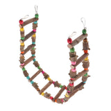 Maxbell Pet Bird Parrot Toy Wooden Ladder Bridge Swings Hanging Ladders 100cm - Aladdin Shoppers