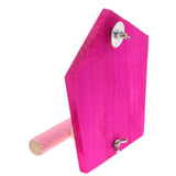 Maxbell Bird Supplies Toy Mirror Pet Parrot Perch Stand Bar Swing Random Color