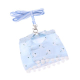 Maxbell Maxbell Small Pet Hamster Leash Gerbil Control Harness Vest Walk Collar Safety Strap Blue