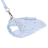 Maxbell Maxbell Small Pet Hamster Leash Gerbil Control Harness Vest Walk Collar Safety Strap Blue