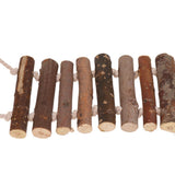 Maxbell Naturals Coco Hideaway with Ladder Bird Toy for Pet Parrot Feeder Toy