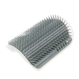Maxbell Maxbell Pet Cat Wall Corner Grooming Massage Self Groomer Brush Cat Hair Clean Grey