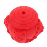 Maxbell Maxbell Dog Food Dispenser Ball Pet Play Treat Teeth Care Feeder Puppy Chew Toy Red