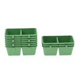 Maxbell 20Pcs 2in1 Bird Parrot Food Water Plastic Bowl Cups Pigeons Feeding Feeder