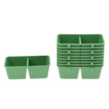 Maxbell 20Pcs 2in1 Bird Parrot Food Water Plastic Bowl Cups Pigeons Feeding Feeder