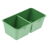 Maxbell 20Pcs 2in1 Bird Parrot Food Water Plastic Bowl Cups Pigeons Feeding Feeder