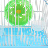 Maxbell Maxbell Dwarf Hamster Gerbil Mouse Rat Small Pet Cage House with wheel and Bowl