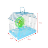 Maxbell Maxbell Dwarf Hamster Gerbil Mouse Rat Small Pet Cage House with wheel and Bowl
