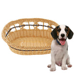Maxbell Summer Kennel Dog Cage Tent Rattan Creative Pet Nest Basket Pet Supplies