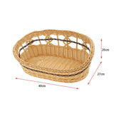 Maxbell Summer Kennel Dog Cage Tent Rattan Creative Pet Nest Basket Pet Supplies