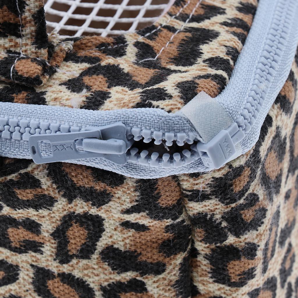 Maxbell Maxbell Pet Hamster Carrier Portable Breathable Travel Bag   Leopard Print M