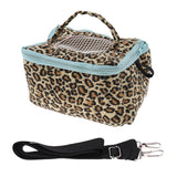 Maxbell Maxbell Pet Hamster Carrier Portable Breathable Travel Bag   Leopard Print L