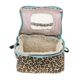 Maxbell Maxbell Pet Hamster Carrier Portable Breathable Travel Bag   Leopard Print L