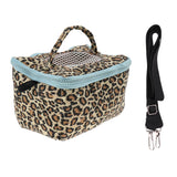 Maxbell Maxbell Pet Hamster Carrier Portable Breathable Travel Bag   Leopard Print L
