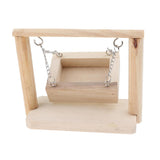 Wooden Platform Hamster Swing for Mouse Chinchilla Gerbil Hamster Kits for Small Animals