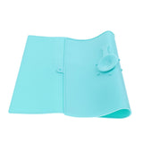 Maxbell Maxbell Anti-slip Pet Feeding Mat Silicone Dog Cat Bowl Food Bowel Mat Pad Blue