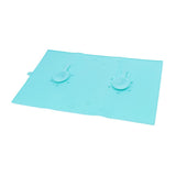 Maxbell Maxbell Anti-slip Pet Feeding Mat Silicone Dog Cat Bowl Food Bowel Mat Pad Blue