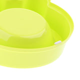 Maxbell Maxbell Frog Shape Dog Feeder Double Food Bowls Water Dish  Green